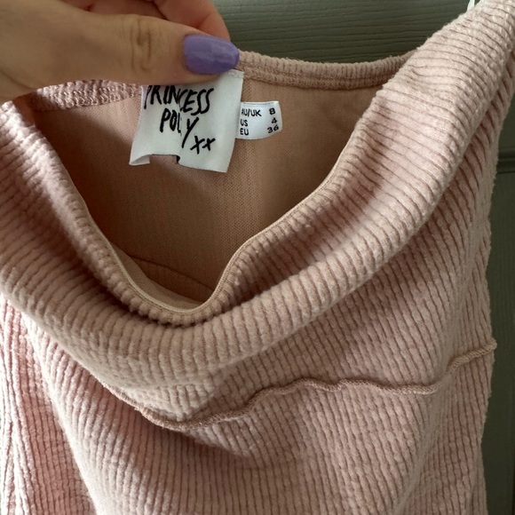 Pink Ribbed Maxi Dress - Picture 2 of 5